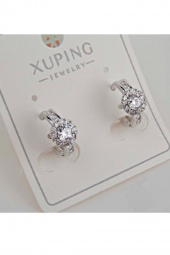 Серьги с замком кольцо Rada