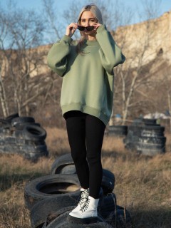 Свитшот женский оверсайз с начёсом Kosmos(фото4)