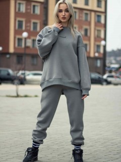 Свитшот женский оверсайз с начёсом Kosmos(фото2)