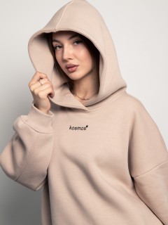 Худи оверсайз с начёсом в цвете нюд Kosmos(фото2)