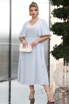 Платье длинное нежно-голубое из шифона Dora