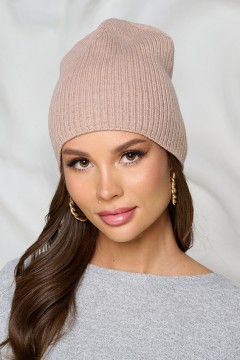 Шапка универсальная цвета латте Bellovera(фото6)