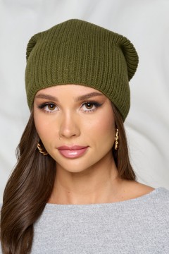 Шапка универсальная цвета хаки Bellovera(фото3)