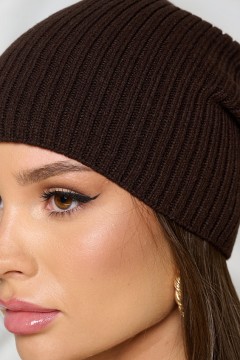 Шапка универсальная шоколадного цвета Bellovera(фото3)