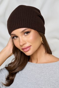 Шапка универсальная шоколадного цвета Bellovera