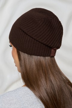 Шапка универсальная шоколадного цвета Bellovera(фото4)