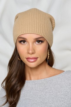 Шапка универсальная в светло-бежевом цвете Bellovera(фото2)