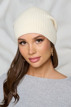 Шапка универсальная в молочном цвете Bellovera(фото5)
