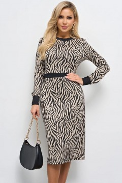 Платье трикотажное с принтом Jetty