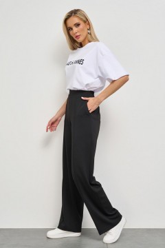 Брюки трикотажные чёрные с карманами Jetty(фото7)