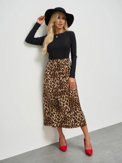 Платье длинное комбинированное Jetty(фото8)