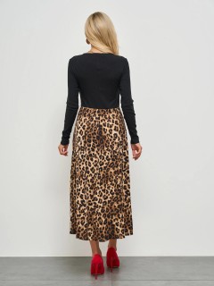 Платье длинное комбинированное Jetty(фото10)