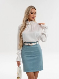 Юбка вельветовая мятного цвета Jetty(фото3)