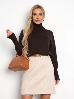 Юбка из экозамши в светло-бежевом цвете Jetty(фото10)