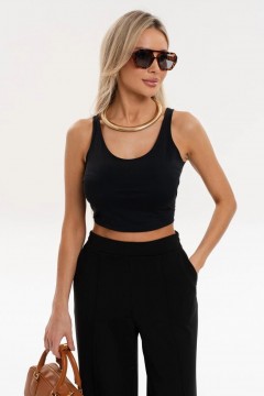 Топ чёрный трикотажный Jetty