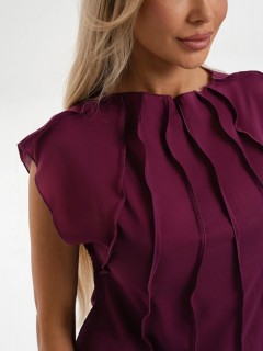Блузка из шифона цвета слива Jetty(фото5)