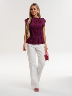 Блузка из шифона цвета слива Jetty(фото2)