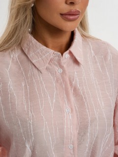 Рубашка светло-розовая с длинным рукавом Jetty(фото4)