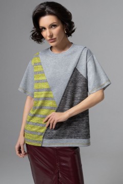 Футболка трикотажная с акцентными строчками Charutti