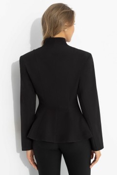 Жакет чёрный с декоративным воротником Charutti(фото6)