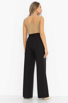 Брюки чёрные с защипами Charutti(фото7)