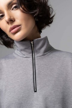 Свитшот серый комбинированный Charutti(фото4)