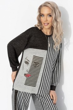 Свитшот в полоску для дома Charutti(фото6)