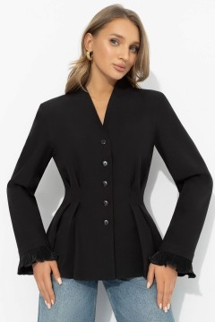 Жакет чёрный приталенного силуэта Charutti