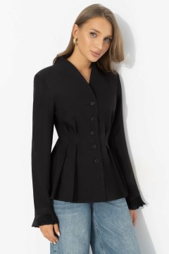 Жакет чёрный приталенного силуэта Charutti(фото2)