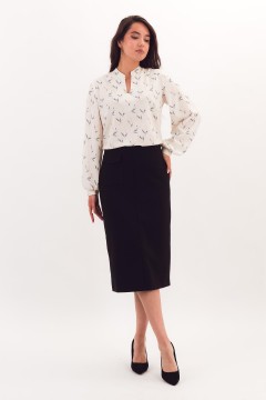 Блузка молочного цвета с длинными рукавами Braslava(фото2)