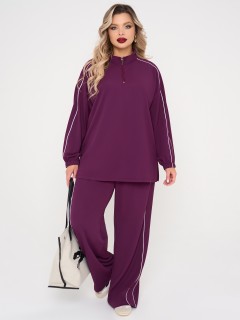 Джемпер из трикотажа бордового цвета Dora(фото5)