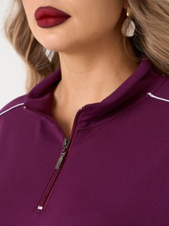 Джемпер из трикотажа бордового цвета Dora(фото4)