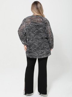 Блузка-накидка чёрная Dora(фото7)