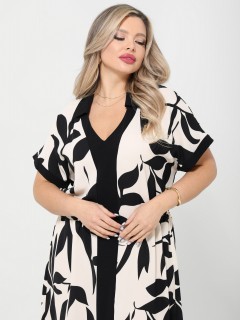 Платье бежевое с разрезами по низу Dora(фото3)