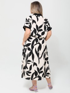 Платье бежевое с разрезами по низу Dora(фото7)