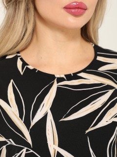 Блузка чёрная с короткими рукавами Dora(фото4)