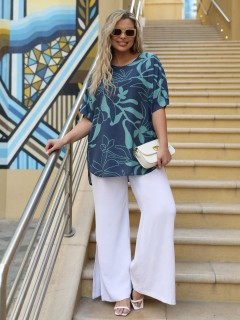 Блузка синяя с короткими рукавами Dora(фото2)