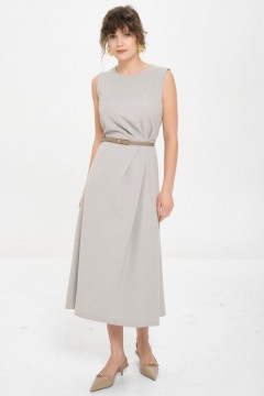 Платье без рукавов бежевое Priz