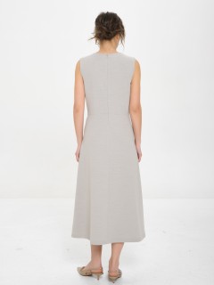 Платье без рукавов бежевое Priz(фото5)