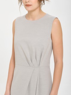 Платье без рукавов бежевое Priz(фото3)