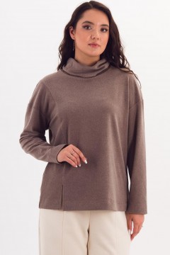 Джемпер светло-коричневый трикотажный Braslava