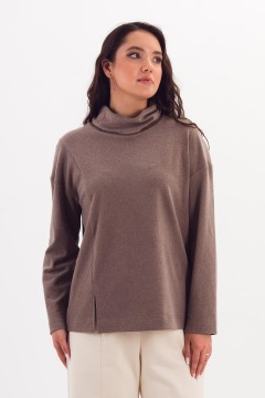 Джемпер светло-коричневый трикотажный Braslava(фото3)