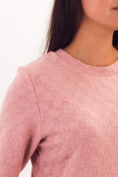 Футболка трикотажная светло-розового цвета Braslava(фото3)