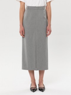 Юбка светло-серая с карманами Priz(фото3)