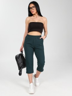 Бриджи трикотажные в тёмно-зелёном цвете Iv-capriz(фото2)