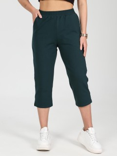 Бриджи трикотажные в тёмно-зелёном цвете Iv-capriz(фото3)