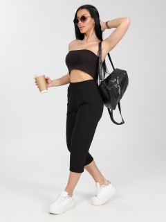 Бриджи трикотажные в чёрном цвете Iv-capriz(фото6)