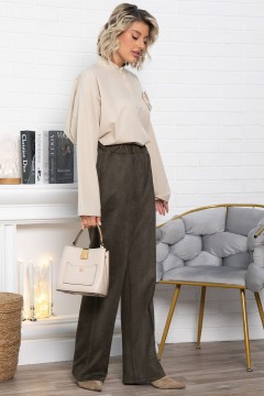 Рубашка бежевая с дизайнерской розой LT collection(фото4)