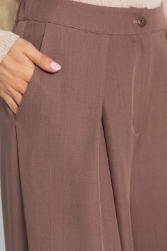 Брюки-палаццо классические в коричневом цвете LT collection(фото5)