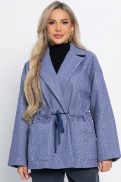 Пальто-пиджак синего цвета LT collection(фото5)